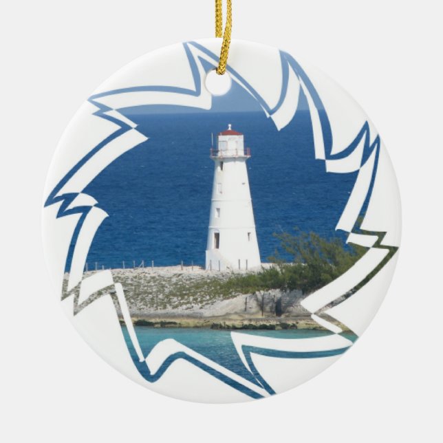 Exotic Lighthouse Ornament (Front)