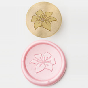 Exotic Lily Flower Wax Seal Stamp