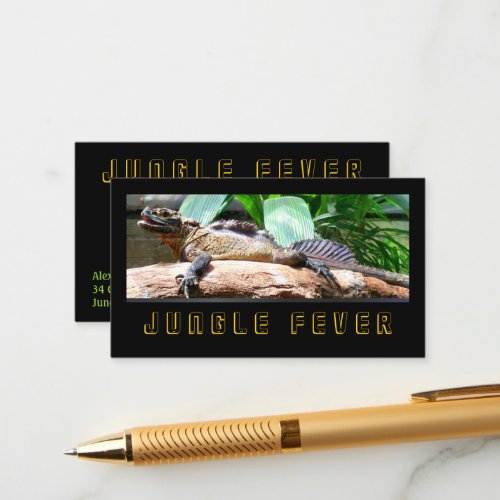 Exotic Lizard Enclosure Pet Store Business Cards