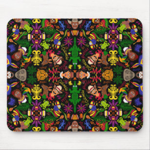 Exotic, magic and charming Colombia pattern design Mouse Pad
