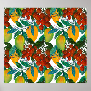 Exotic Mango: Summer Seamless Poster