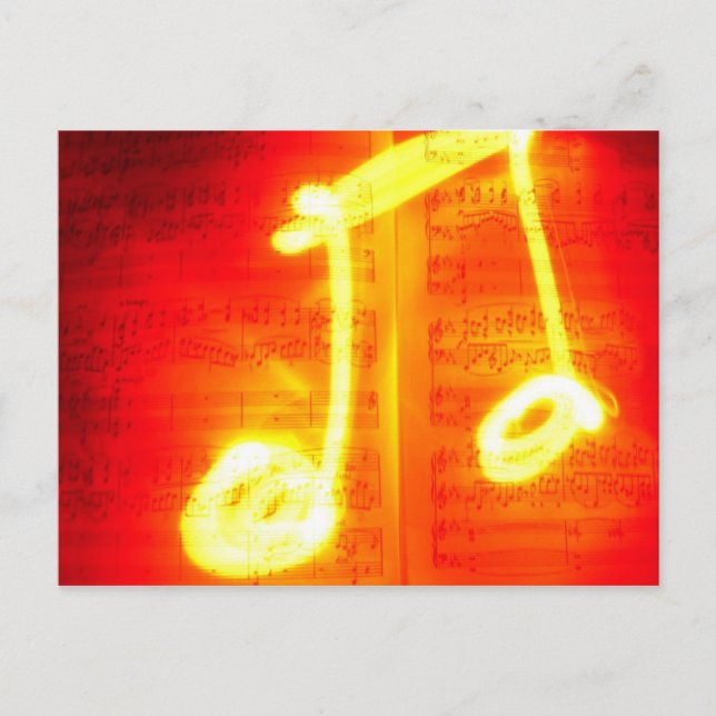 Exotic Music Note Postcard (Front)