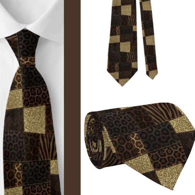 Exotic Neck Tie | Wild African Animal Pattern  (Creator Uploaded)