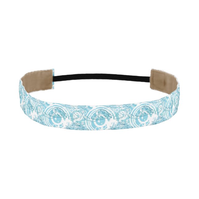 exotic ocean pattern athletic headband (Front)
