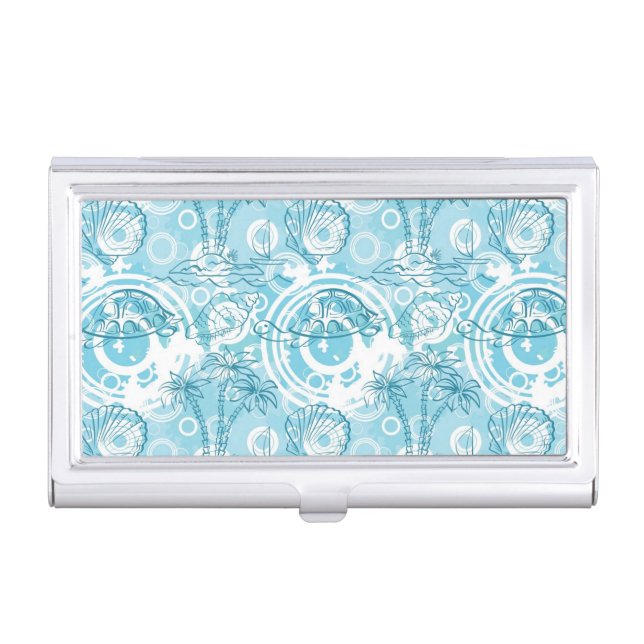 exotic ocean pattern business card case (Front)