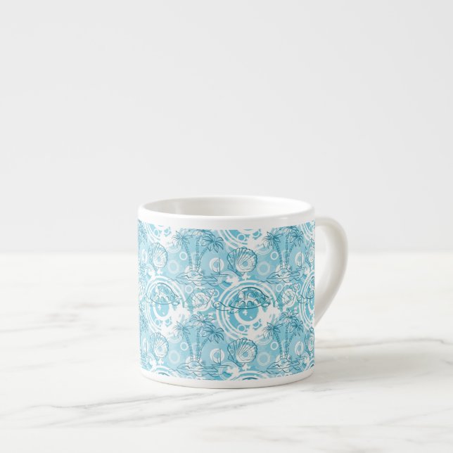 exotic ocean pattern espresso cup (Front Right)