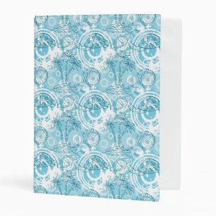 exotic ocean pattern mini binder