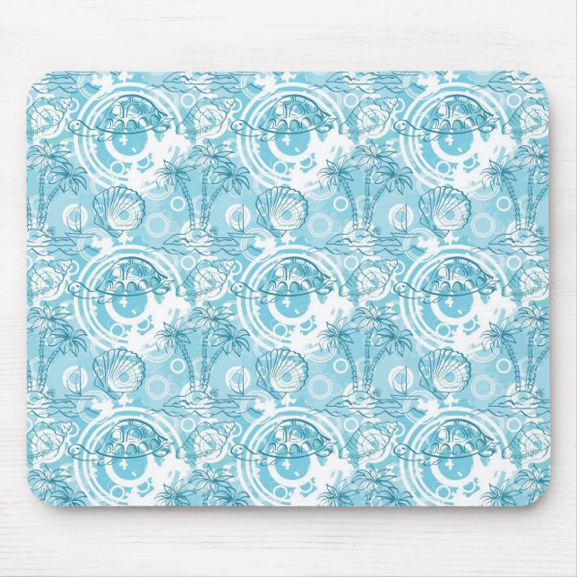 exotic ocean pattern mouse pad (Front)