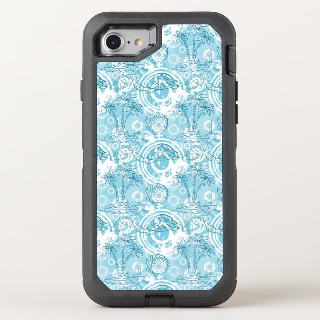 exotic ocean pattern otterbox iPhone case (Back)
