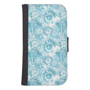 exotic ocean pattern phone wallet
