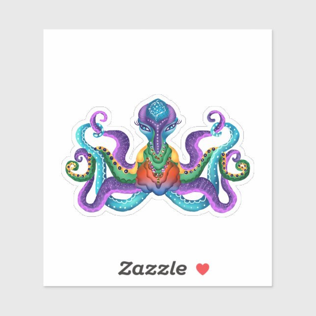 Exotic Octopus Sticker (Sheet)