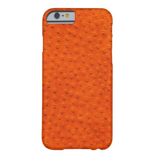 Exotic Orange Ostrich Leather iPhone 6 Case