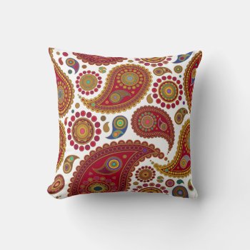 Exotic Paisley American Mojo Pillow by mistyqe at Zazzle