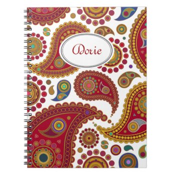 Exotic Paisley Notebook by mistyqe at Zazzle