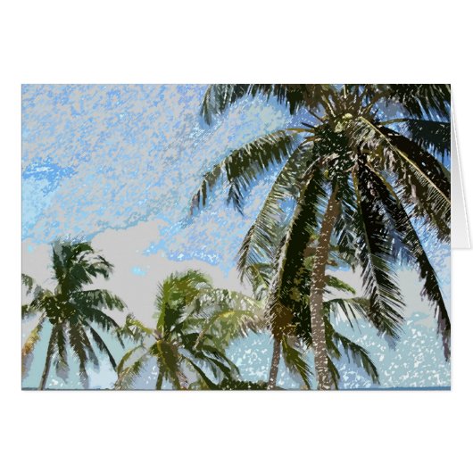Exotic Palm Trees Cards (Front Horizontal)