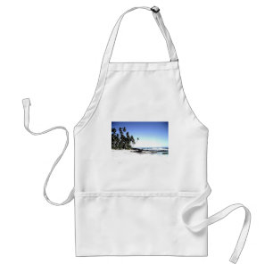 Exotic Palm Trees & Paradise Beach Adult Apron