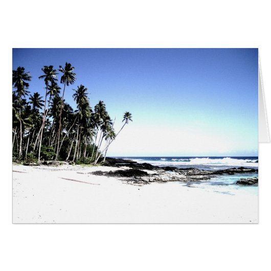 Exotic Palm Trees & Paradise Beach Cards (Front Horizontal)
