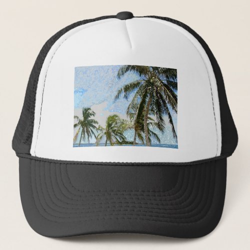 Exotic Palm Trees Trucker Hat
