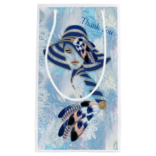 Exotic_Parrot Blue tone feathers Gift Bag