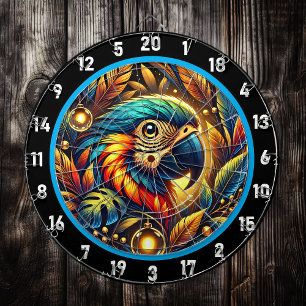 Exotic Parrot Dartboard for Vibrant Rooms