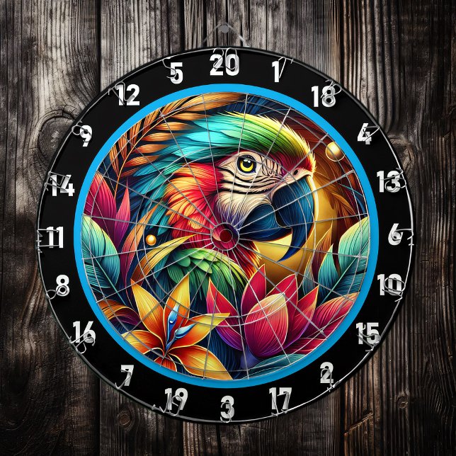 Exotic Parrot Dartboard for Vibrant Spaces (Creator Uploaded)