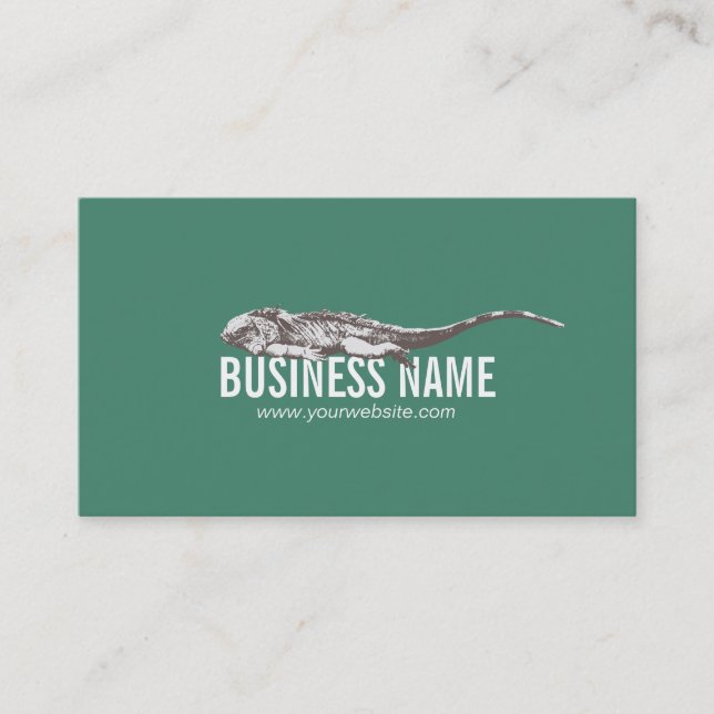 Exotic Pets & Reptiles Store Professional Business Card (Front)