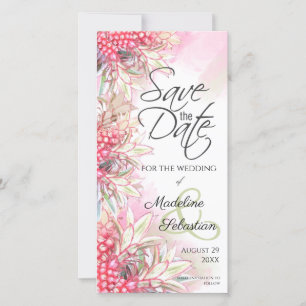 Exotic Pink Pineapples Save The Date
