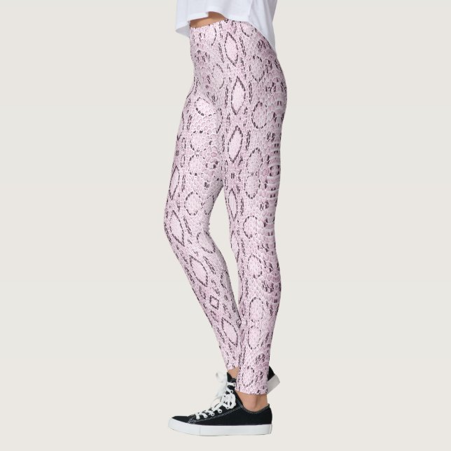 Exotic Pink Snakeskin Leggings (Left)