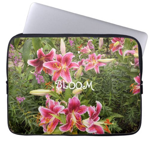 Exotic Pink Tiger Lily Laptop Case