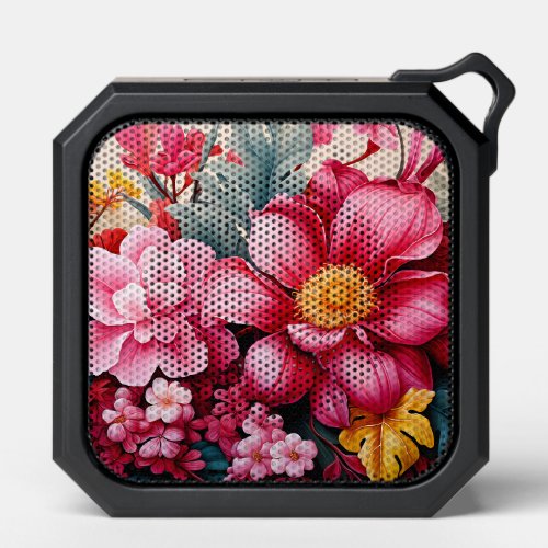 Exotic Pink Tropical Floral Garden Bluetooth Speaker