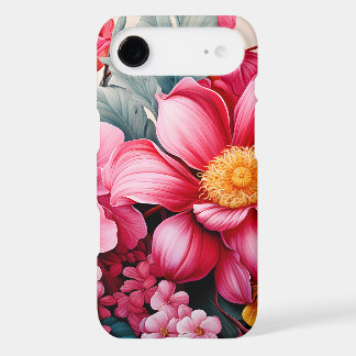 Exotic Pink Tropical Floral Garden iPhone 17 Air Case