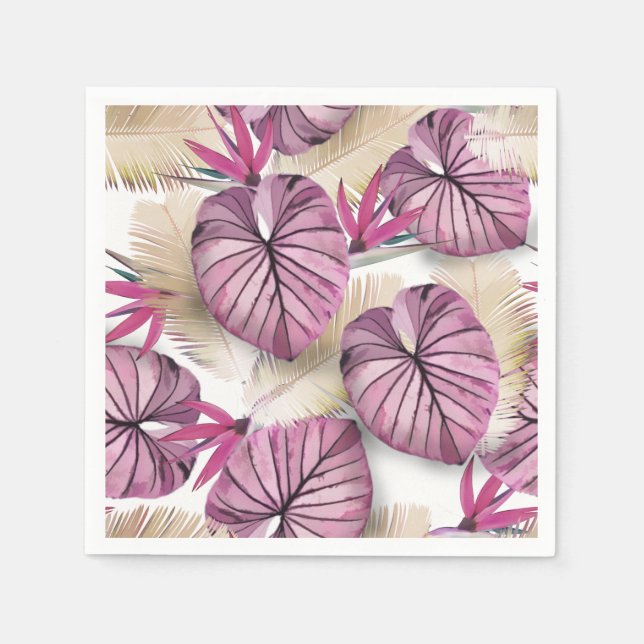 Exotic plants napkins (Front)