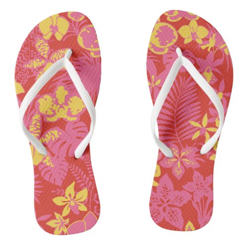 Exotic Plants Of Hawaii Flip Flops