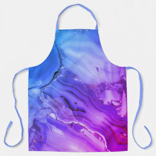 Exotic Purple Marble  Apron