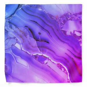 Exotic Purple Marble Bandana