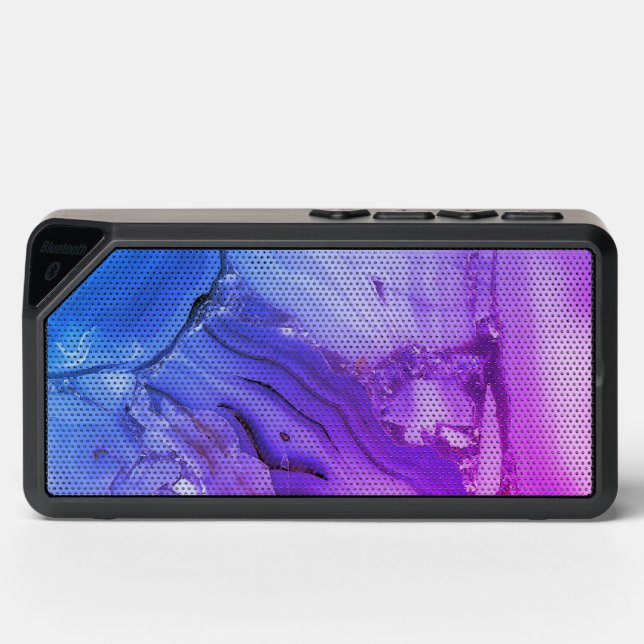 Exotic Purple Marble  Bluetooth Speaker (Front)