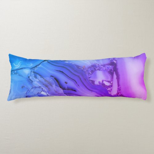 Exotic Purple Marble  Body Pillow