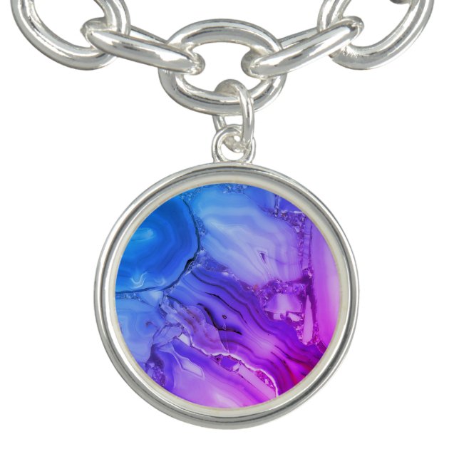 Exotic Purple Marble  Bracelet (Design)
