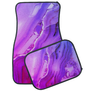 Exotic Purple Marble Car Floor Mat