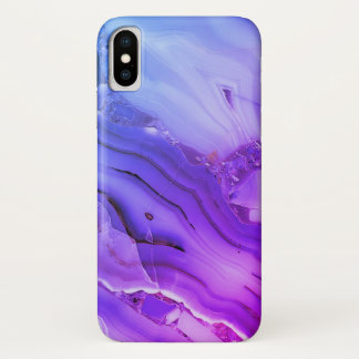 Exotic Purple Marble  iPhone X Case