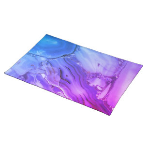 Exotic Purple Marble Cloth Placemat