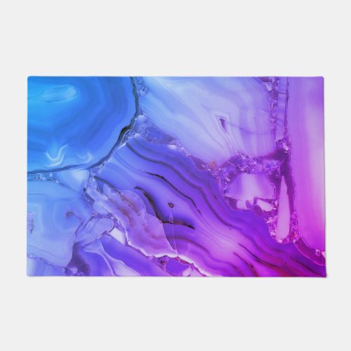 Exotic Purple Marble  Doormat