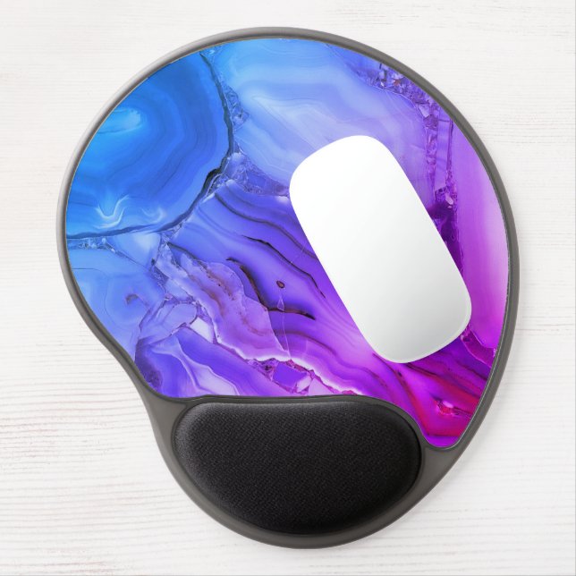 Exotic Purple Marble  Gel Mouse Pad (Left Side)