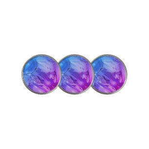 Exotic Purple Marble Golf Ball Marker