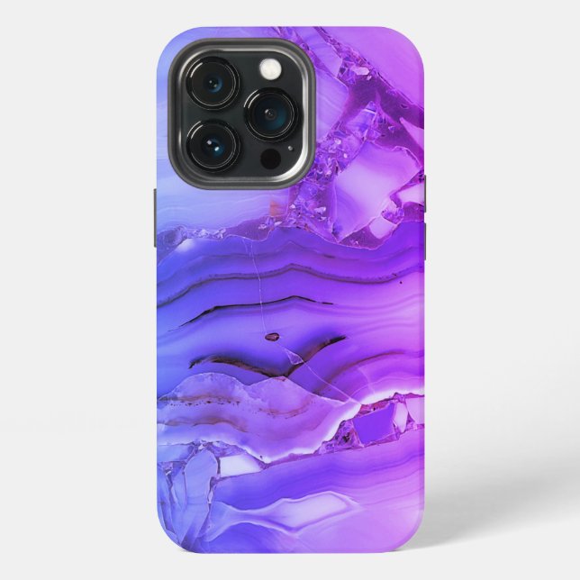 Exotic Purple Marble  Iphone Case (Back)