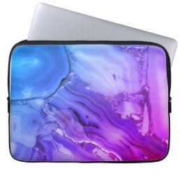 Exotic Purple Marble  Laptop Sleeve