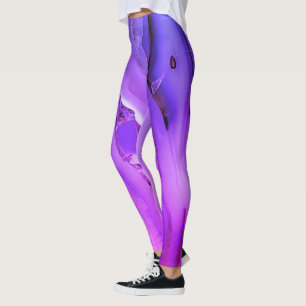 Exotic Purple Marble Leggings