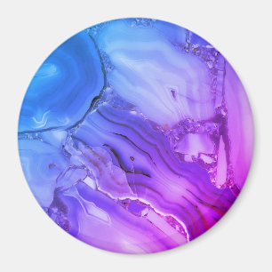 Exotic Purple Marble Magnet