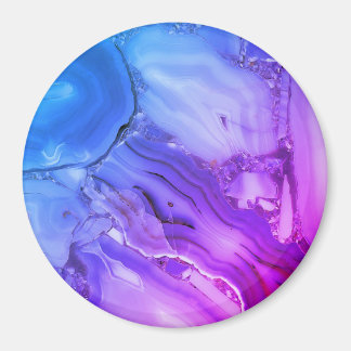 Exotic Purple Marble  Magnet