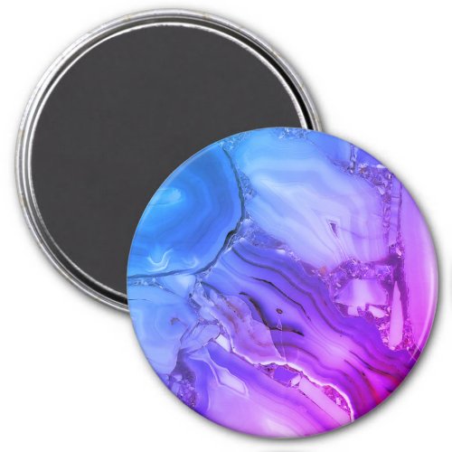 Exotic Purple Marble  Magnet